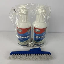 2 Quart Clean-eez Grout-eez Professional Strength Grout Cleaner w/ Brush NEW USA