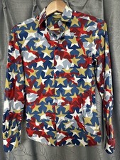 VALENTINO Star Camouflage Long Sleeve Shirt 36 Men's Multicolor