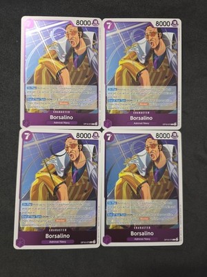 Playset Bandai One Piece TCG Borsalino OP16-073 English Purple x4