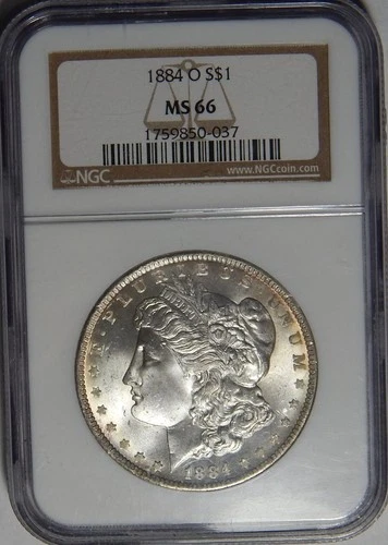 1884-O NGC MS 66 MORGAN DOLLAR - WG12