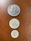1971 Kennedy 1964 quarter 1964 dime