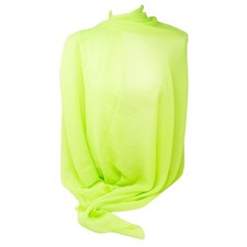 Stola donna gialla chiffon leggera coprispalle da cerimonia elegante scialle