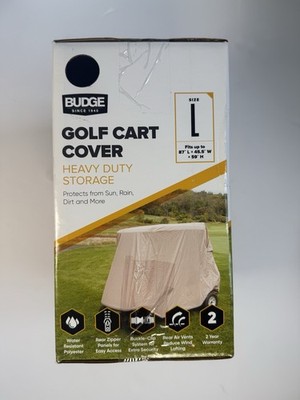 Budge Heavy Duty Golf Cart Cover, UV & Water Resistant Outdoor Protection. NEW