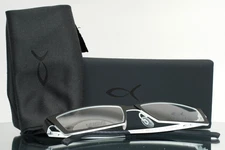 BLACKFIN BF448 Shetland 158 Black White Mens Rectangle Eyeglasses 53-16-145 B:26