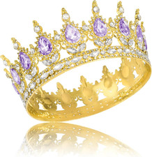 Crown for Women Crystal Rhinestone Wedding Tiara Queen Hair Accessories for Birt