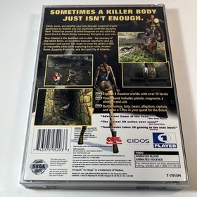 Tomb Raider (Sega Saturn, 1996) CIB Complete w Manual + Reg Card - Tested