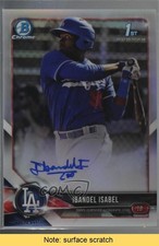 2018 Bowman Chrome Prospect Refractor 52/499 Ibandel Isabel #CPA-II Auto READ