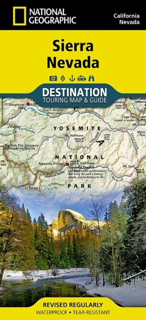 Sierra Nevada: Destination Map by National Geographic Maps SHEET MAP FOLDED