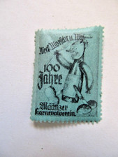 100 Jahre MCV Mainzer Carneval  Verein 1938  Reklamemarke Weck Worscht und Woi