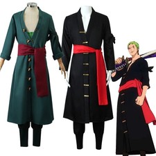 Anime One Piece Roronoa Zoro Cosplay Costume Completed book week Gift #