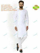 Mens Kurta Cotton Clothing Kurta Homewear Shirts Top Shirt Solid Kurta Indian
