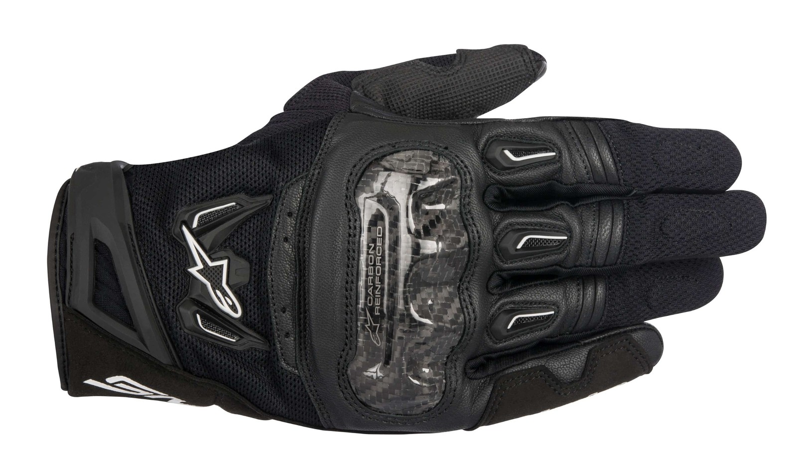 Gants moto ALPINESTARS SMX-2 AIR CARBON V2 noirs pour l'été