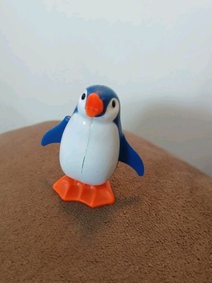 Pocket Pets Penguin 1977 Tomy Blue Wind Up Toy Working
