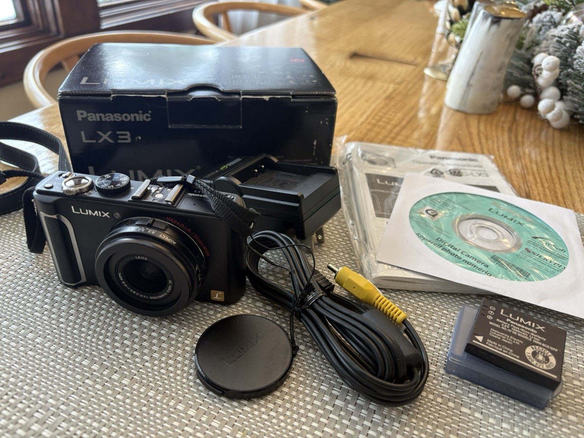 Panasonic LUMIX DMC-LX3 10.1MP Digital Camera - Black for sale