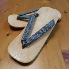 Edo Komon Thong Setta LL size 27.5cm N Letter Pattern Vinyl Sedgeboot