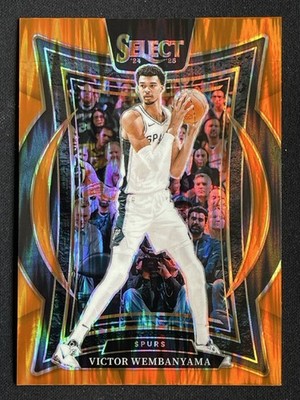 Victor Wembanyama 2024-25 Panini Select Concourse Orange Flash #9