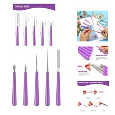 Bead Reamer for Jewelry Making, Bead Spinner Hole Enlarger Tool for Glass Pla...