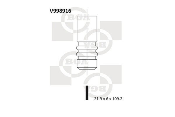 Einlassventil BGA V998916 FüR EZ Suzuki Swift Opel Corsa MZ Combo Meriva S07 X15-image