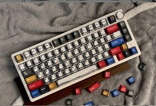 Colorful Comic Style Keycaps Set 136 Keys OEM Height Mechanical Keyboard Caps