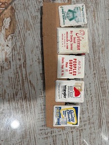 vintage advertising clips cleaning / uniforms