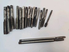 LOT OF 18 ASSORTED HSS/NS/NC TAPS 14mm-3/16mm Greenfield, Ace, Butfld....