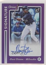 2017 Chronicles Donruss Signature Series Purple 5/15 Lewis Brinson Auto 0m8