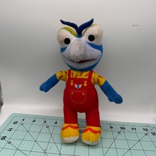 Disney Muppet Babies Gonzo 9" Plush Red Peppers Overalls Toy Stuffed Animal