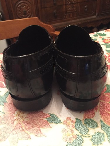 Bostonian Footsaver Men's Black Leather Lined Tassel Shoes Size 8.5 D - Picture 4 of 10