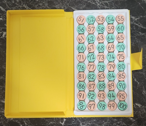 Números magnéticos vintage 1981 1-100 Kumon Japón educación matemáticas aprendizaje temprano - Imagen 14 de 24