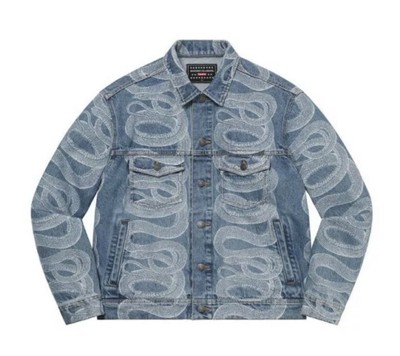 amiri snake denim jacket
