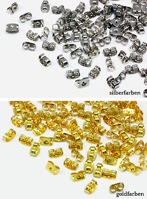 100 Stücke Ohrstopper Ohrring Stopper Verschlusse für DIY Schmuck