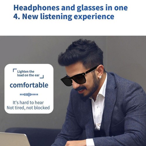 Bluetooth Audio Smart Glasses Interchangeable Frames Open Surround Sound ж~ S3H2 - Zdjęcie 11 z 18