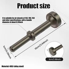 3Pcs Air Hammer Bit 100 mm Alloy Steel Pneumatic Hammer Round Shank leIrn