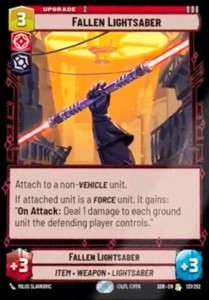 Fallen Lightsaber - Foil #137/252 Star Wars Unlimited Spark of Rebellion
