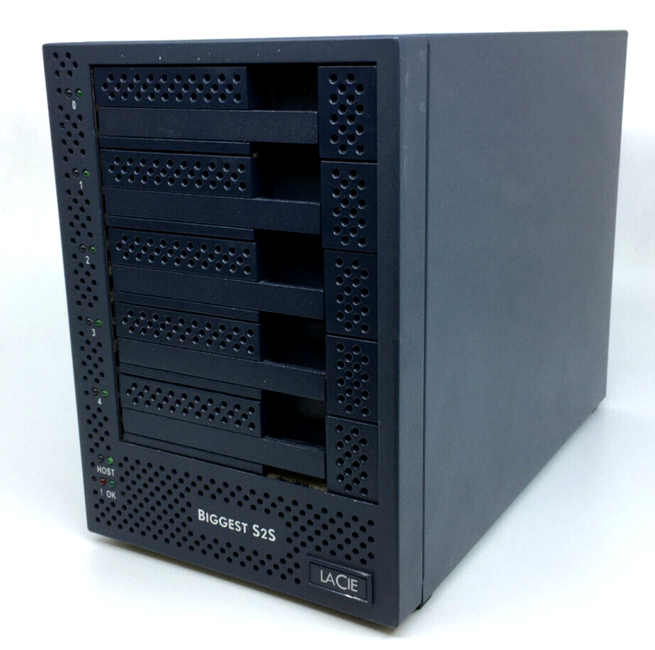 LaCie Biggest S2S 5-Disk SATA II RAID System Tower | eBay