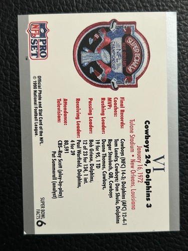 1990-91 Pro Set Super Bowl XXV Silver Anniversary Commemorative Cards - U Pick - Picture 6 of 64
