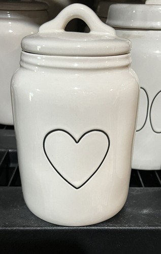 Bocal Cookie Jar Rae Dunn Homeline OG - Vintage Rare - Blanc Céramique 7"