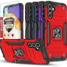 For Samsung Galaxy A36 5G Phone Case Hybrid Cover Shockproof + Tempered Glass