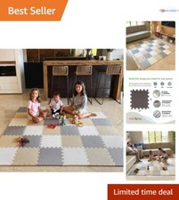 Foam Floor Tiles EVA 12x12 Soft Play Mat Non-Toxic Interlocking for Crawling