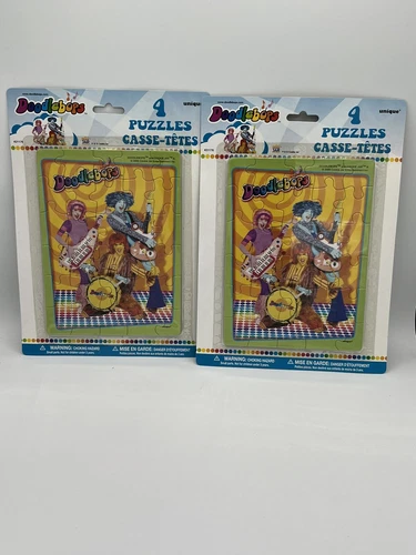 Doodlebops Puzzles 2006 2 Packs of 4 Puzzles New Sealed