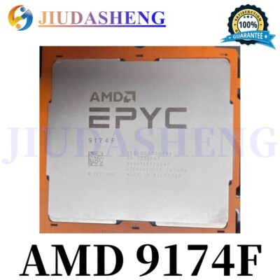 AMD EPYC Genoa 9174F 16-Core 4.1GHz SP5 256MB ZEN4 CPU Processor 100-000000796