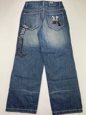 KARL KANI jeans, blue, vintage Kani baggy loose 90s hip hop 1990s mens size  W 32 | eBay