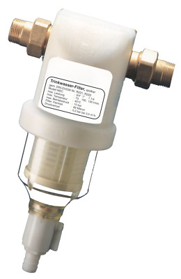 Trinkwasserfilter, manuell rückspülbar,  max. 7800 Liter/Stunde, max. 10 bar
