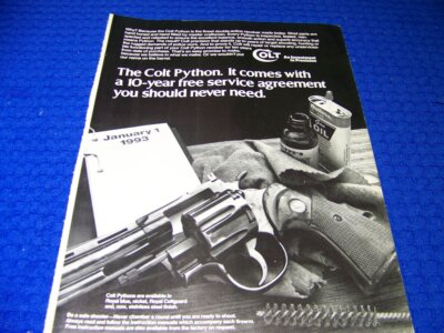 1983 COLT PYTHON "THE COLT PYTHON"..1-PAGE SALES AD (994EE) | eBay