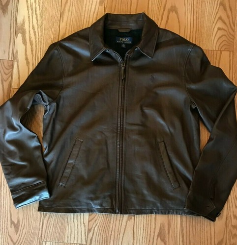 LAMBSKIN LEATHER JACKET BROWN COLOR 