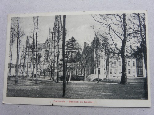 DADIZEELE, Belgium. Basiliek en Kasteel. WW1 German Feldpost. A Herman Dadizeele