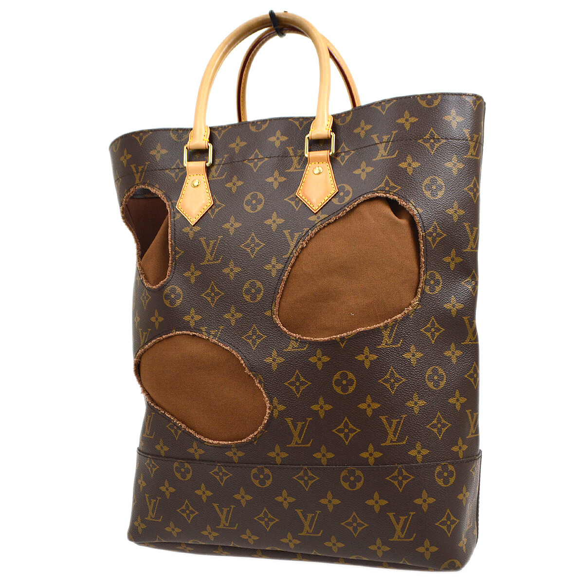 Louis Vuitton トートバッグ ブラウン ゴールド 中古・古着通販】LOUIS VUITTON (ルイ ヴィトン) トートバッグ