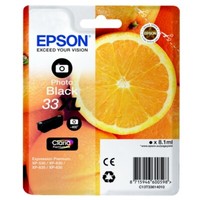Epson C13T33614012 33XL Tintenpatrone Schwarz Foto, 400 Seiten Iso Iec 19752