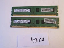 Samsung 2x2Gb=4Gb PC3-10600 1333Mhz DDR3 Desktop Memory RAM (4308)