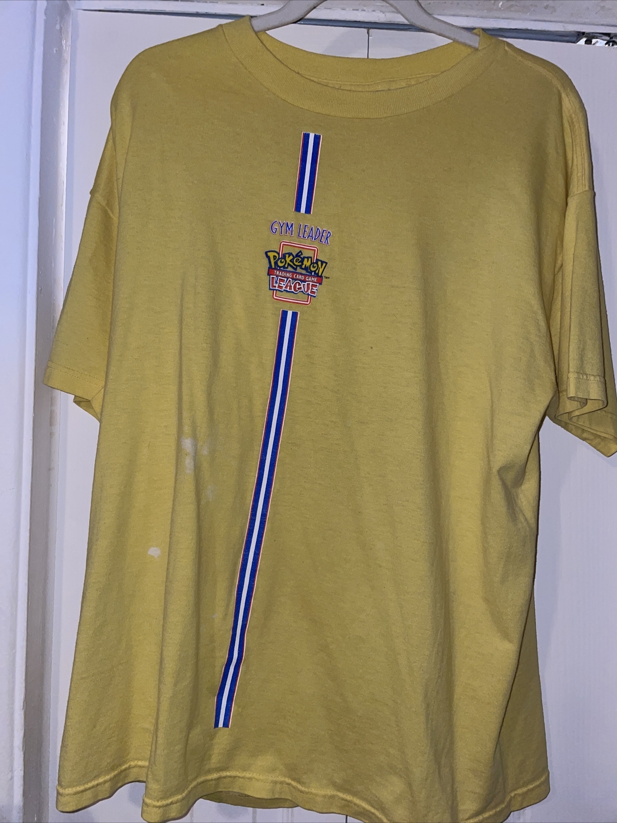 1999 Pokemon WoTC Gym Leader T-Shirt  (XL) Yellow… - image 1